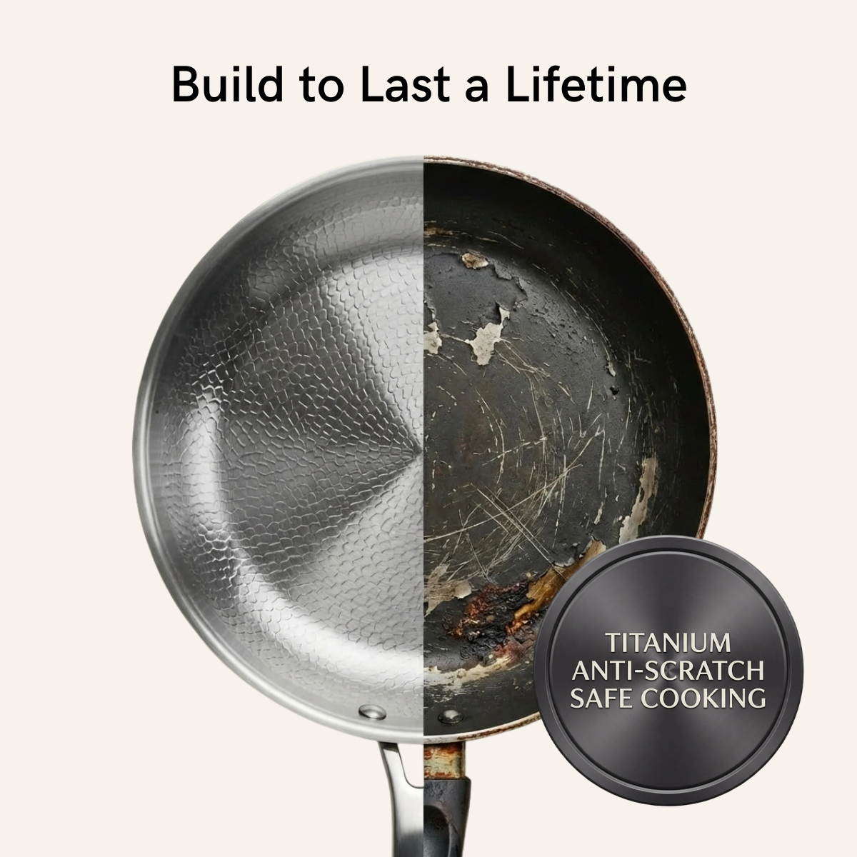 Ashcroft Titanium Hammered Pan + Spatula Bundle